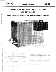 Carrier 58BC501015 Gas Furnace Owners Manual page 1