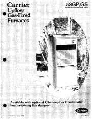 Carrier 58G 1P Gas Furnace Owners Manual page 1