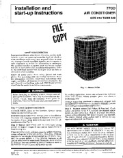 Carrier 77cd 2si Heat Air Conditioner Manual page 1