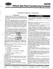 Carrier 58SXB 2XA Gas Furnace Owners Manual page 1