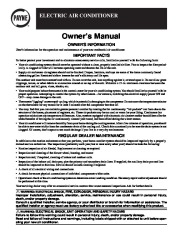 Carrier Pa10 03 Heat Air Conditioner Manual page 1