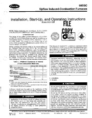 Carrier 58SSC 1SI Gas Furnace Owners Manual page 1