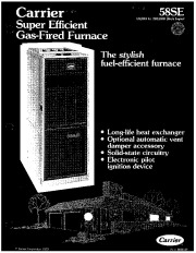 Carrier 58SE 3P Gas Furnace Owners Manual page 1