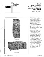 Carrier 58RAV 3PD Gas Furnace Owners Manual page 1