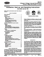 Carrier 58CTS 1SI Gas Furnace Owners Manual page 1