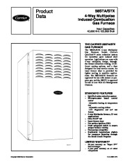 Carrier 58ST 3PD Gas Furnace Owners Manual page 1