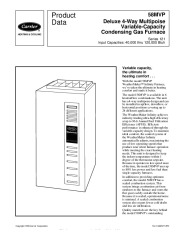 Carrier 58MVP 3PD Gas Furnace Owners Manual page 1