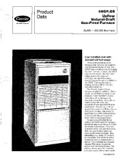 Carrier 58G 3PD Gas Furnace Owners Manual page 1