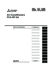Mitsubishi Mr Slim PCA RP GA Ceiling Suspended Air Conditioner Installation Manual page 1