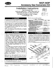Carrier 58DP 58GP 3SI Gas Furnace Owners Manual page 1