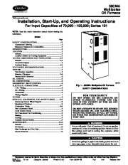 Carrier 58CMA 1SI Gas Furnace Owners Manual page 1