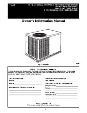 Carrier Pa3z 03 Heat Air Conditioner Manual page 1