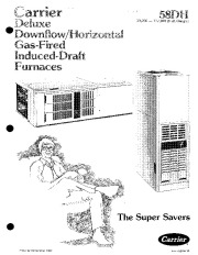 Carrier 58DH 1P Gas Furnace Owners Manual page 1