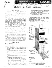 Carrier 58GA 58GC 1SI Gas Furnace Owners Manual page 1