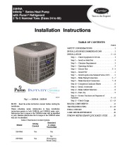 Carrier 25hna 3si Heat Air Conditioner Manual page 1