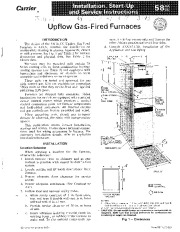 Carrier 58GA 58GC 2SI Gas Furnace Owners Manual page 1