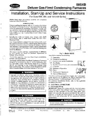 Carrier 58SXB 8SI Gas Furnace Owners Manual page 1