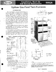 Carrier 58GA 2SI Gas Furnace Owners Manual page 1