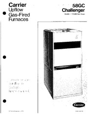 Carrier 58GC 5P Gas Furnace Owners Manual page 1
