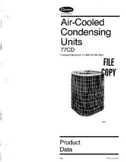 Carrier 77cd 1pd Heat Air Conditioner Manual page 1