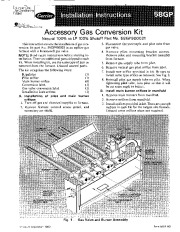 Carrier 58GP 8SI Gas Furnace Owners Manual page 1