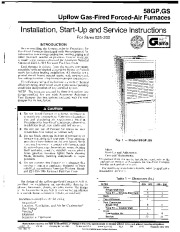 Carrier 58G 14SI Gas Furnace Owners Manual page 1