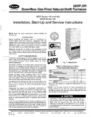 Carrier 58DP _DR 4SI Gas Furnace Owners Manual page 1