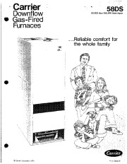Carrier 58DS 1P Gas Furnace Owners Manual page 1