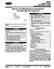 Carrier 58MTB 1SM Gas Furnace Owners Manual page 1