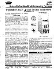 Carrier 58SX 26SI Gas Furnace Owners Manual page 1