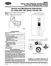 Carrier 58MVP 9SM Gas Furnace Owners Manual page 1