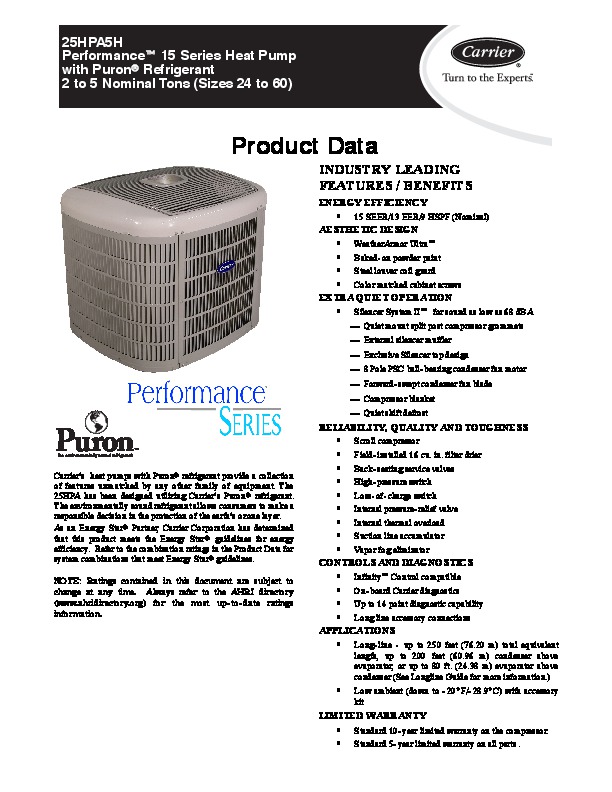 Carrier Air Conditioner Instruction Manual