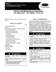 Carrier 58MCB 4SM Gas Furnace Owners Manual page 1