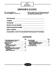 Carrier 73gc 1si Heat Air Conditioner Manual page 1