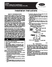 Carrier 24abs 1si Heat Air Conditioner Manual page 1