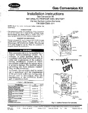 Carrier 58D 58P 58R 58S 1SI Gas Furnace Owners Manual page 1