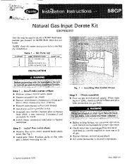 Carrier 58GP 3SI Gas Furnace Owners Manual page 1