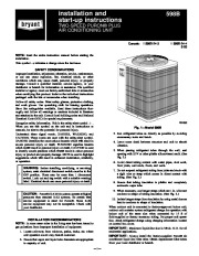 Carrier Bryant 598b 24 4 Heat Air Conditioner Manual page 1