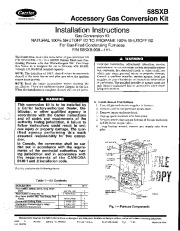 Carrier 58SXB 6SI Gas Furnace Owners Manual page 1