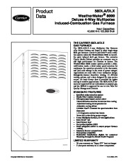 Carrier 58DL 3PD Gas Furnace Owners Manual page 1