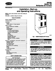 Carrier 58CMA 4SI Gas Furnace Owners Manual page 1