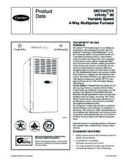 Carrier 58CVA 58CVX 3PD Gas Furnace Owners Manual page 1