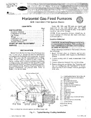 Carrier 58EG 4SI Gas Furnace Owners Manual page 1