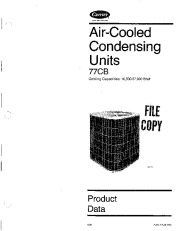 Carrier 77cb 1pd Heat Air Conditioner Manual page 1