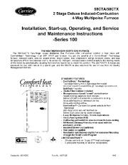 Carrier 58CTA 58CTX 2SI Gas Furnace Owners Manual page 1