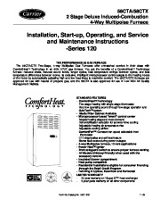 Carrier 58CTA 58CTX 6SI Gas Furnace Owners Manual page 1
