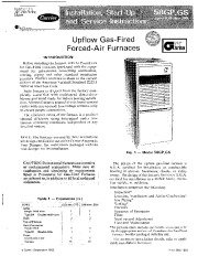 Carrier 58G 12SI Gas Furnace Owners Manual page 1