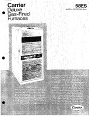 Carrier 58ES 1P Gas Furnace Owners Manual page 1