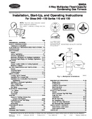 Carrier 58MSA 4SI Gas Furnace Owners Manual page 1