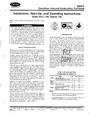 Carrier 58DF 1SI Gas Furnace Owners Manual page 1